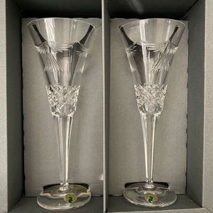 Waterford Crystal Toasting Flutes Pair NIB